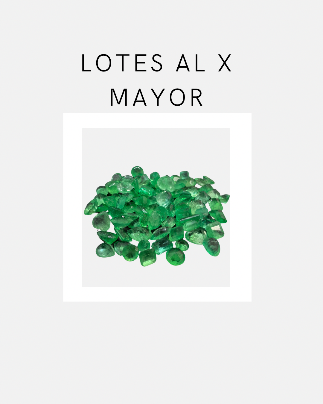 Lotes  de gemas por mayor